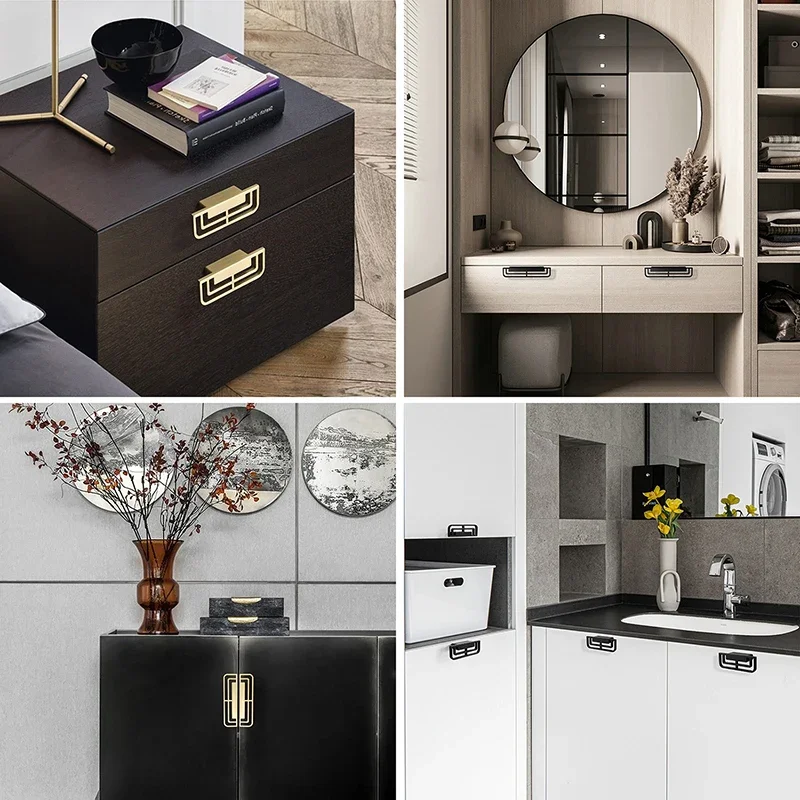 YM الكلاسيكية خزانة المطبخ مقابض التخزين الصلبة تسريحات النحاس الذهب خمر مقابض باب الخزانة الأثاث درج يسحب Hardwa