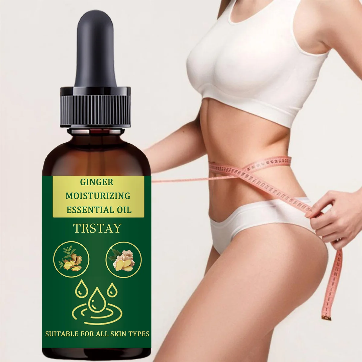 7DAYS GINGER SLIMMING OIL fat burning massage for slimming belly, tightening and slimming the whole body, removing oil