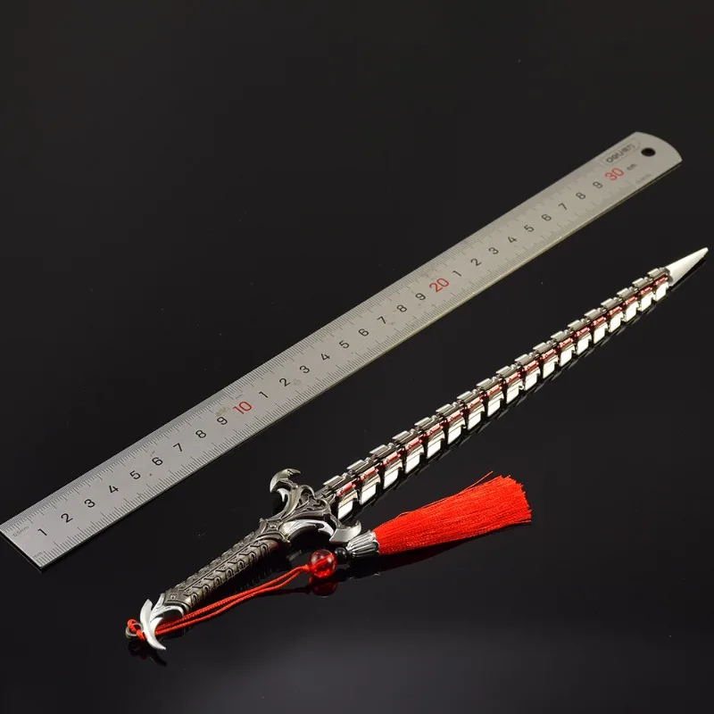 30 センチメートル/11.81 インチデューティゲーム周辺武器モデルスネークブレード金属工芸品装飾模型玩具剣デスクトップディスプレイコレクションギフト