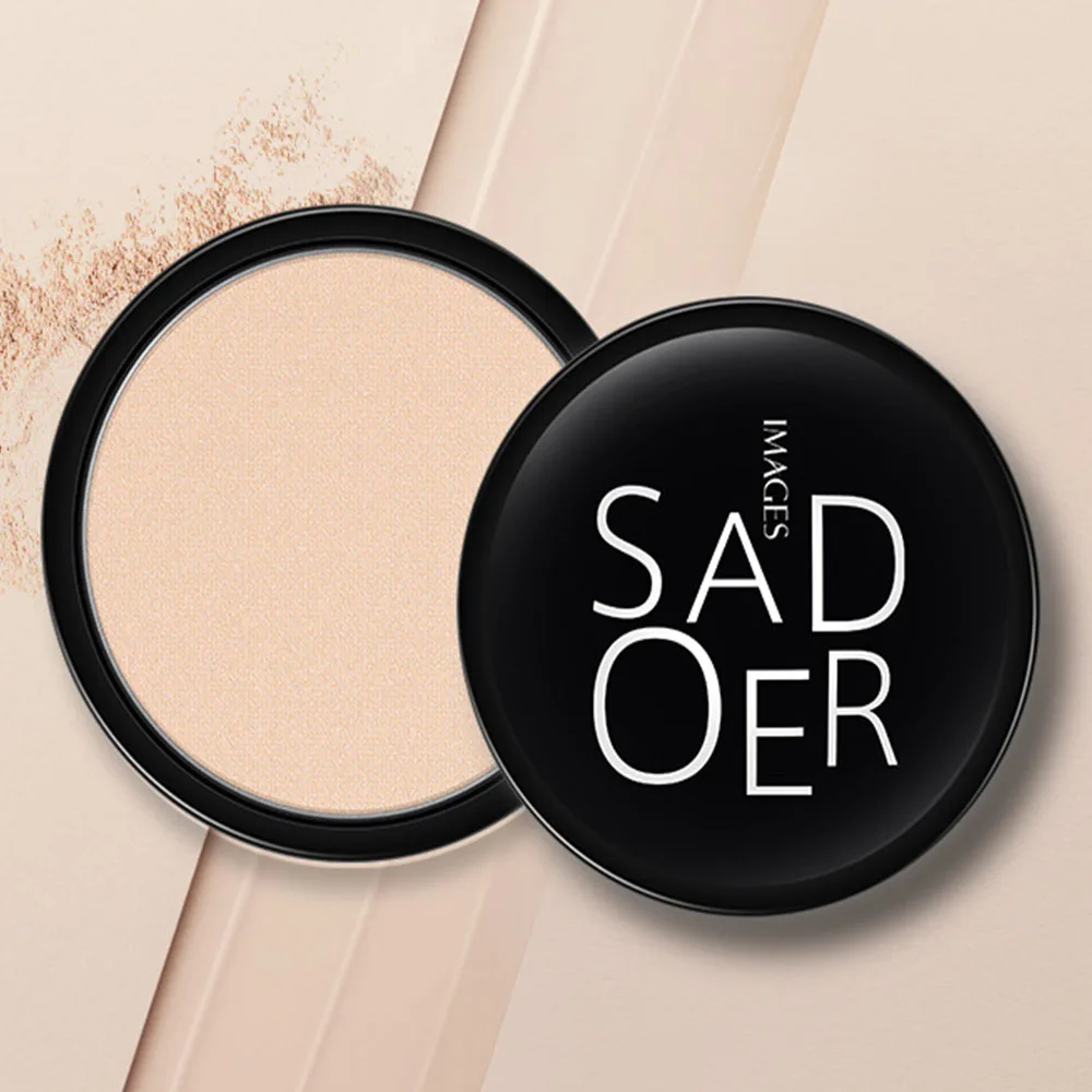 3สี Face Pressed Powder Long-Term น้ำมันควบคุม Natural Foundation แป้งคอนซีลเลอร์เสร็จสิ้นการตั้งค่าแป้ง Cosme