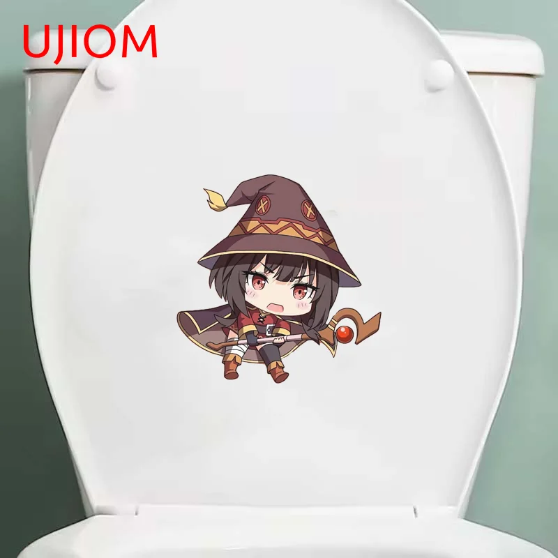 UJIOM encantador Megumin Q edición pegatina de pared moda Mini personalidad encantadora venta caliente calcomanía adecuada para la habitación del bebé