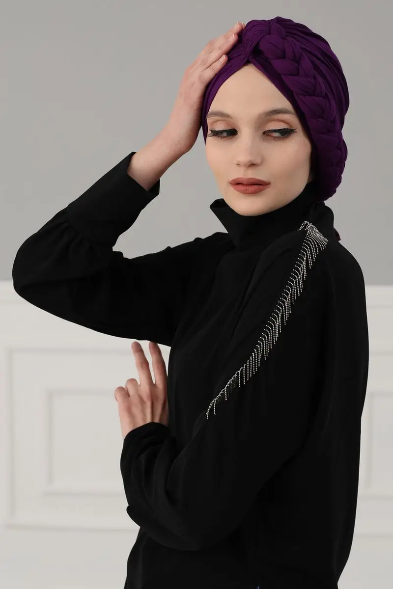 Lado trançado penteado osso roxo