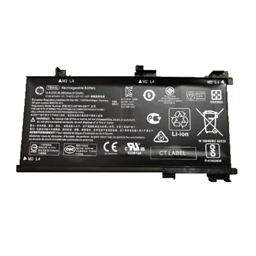 15.4V 63.3Wh TE04XL original Battery For HP OMEN 15-AX 15-AX033DX  AX020TX BC219TX 905277-555 HSTNN-UB7A TPN-Q173