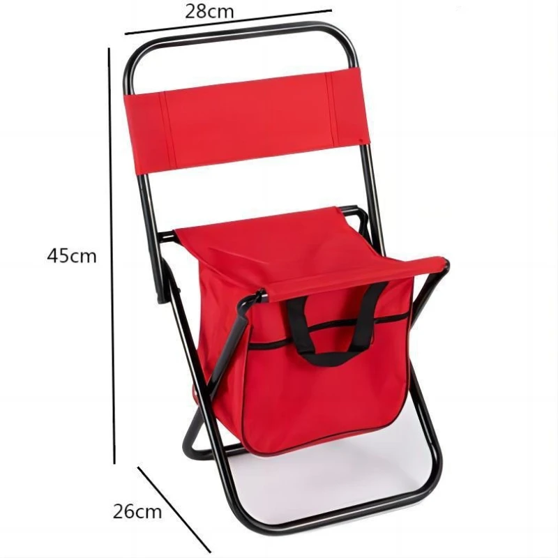 Small square stool with bag detachable portable folding stool storage Mazar outdoor portable fishing stool art seat tool