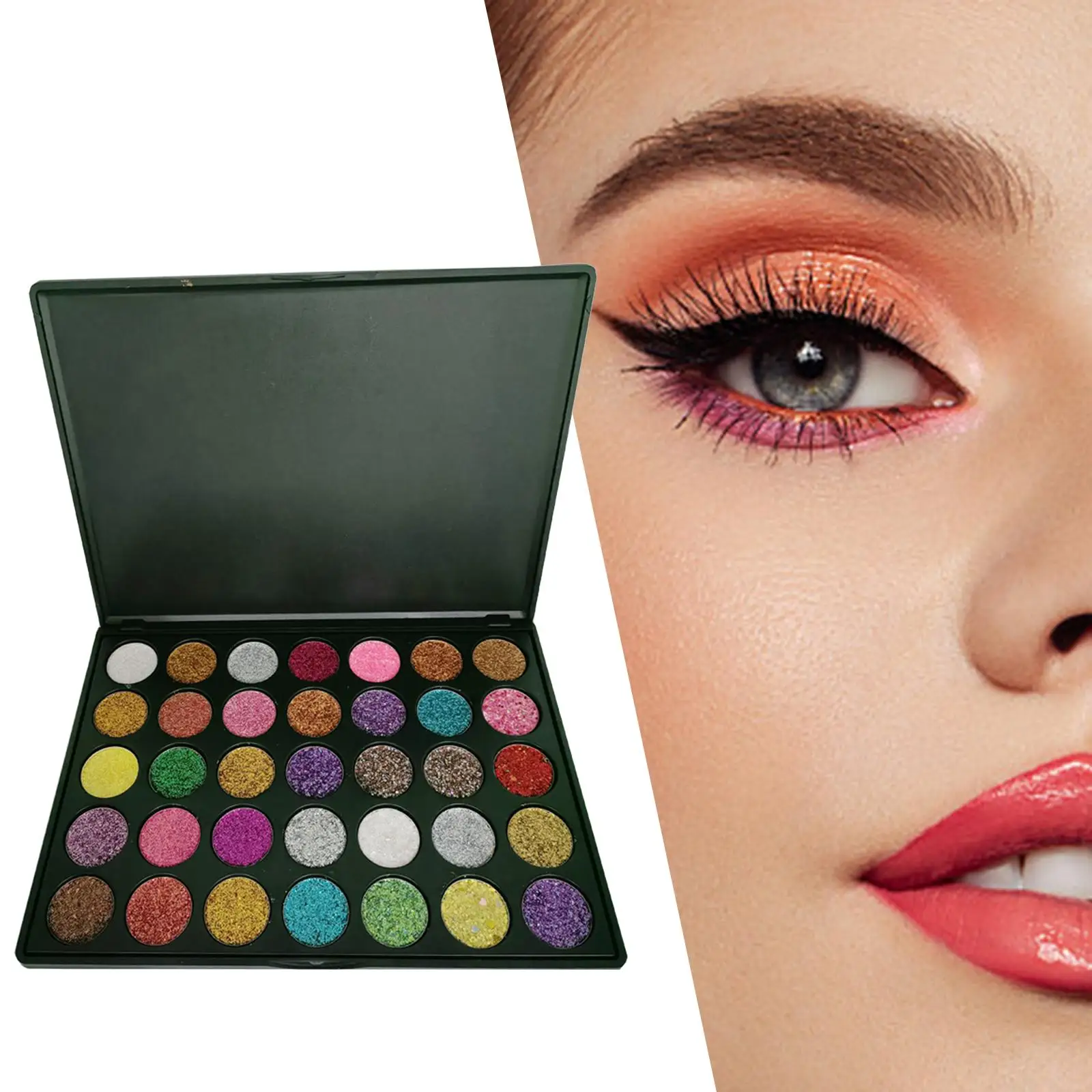 35 Colors Eyeshadow Makeup Palette Blendable for Birthday Party Anniversary