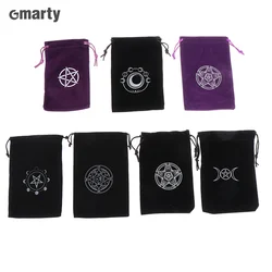 1Pc Velvet Tarots Oracle Cards Storage Bag Runes Constellation Witch Divination Accessories Jewelry Dice Bag Drawstring Pouch