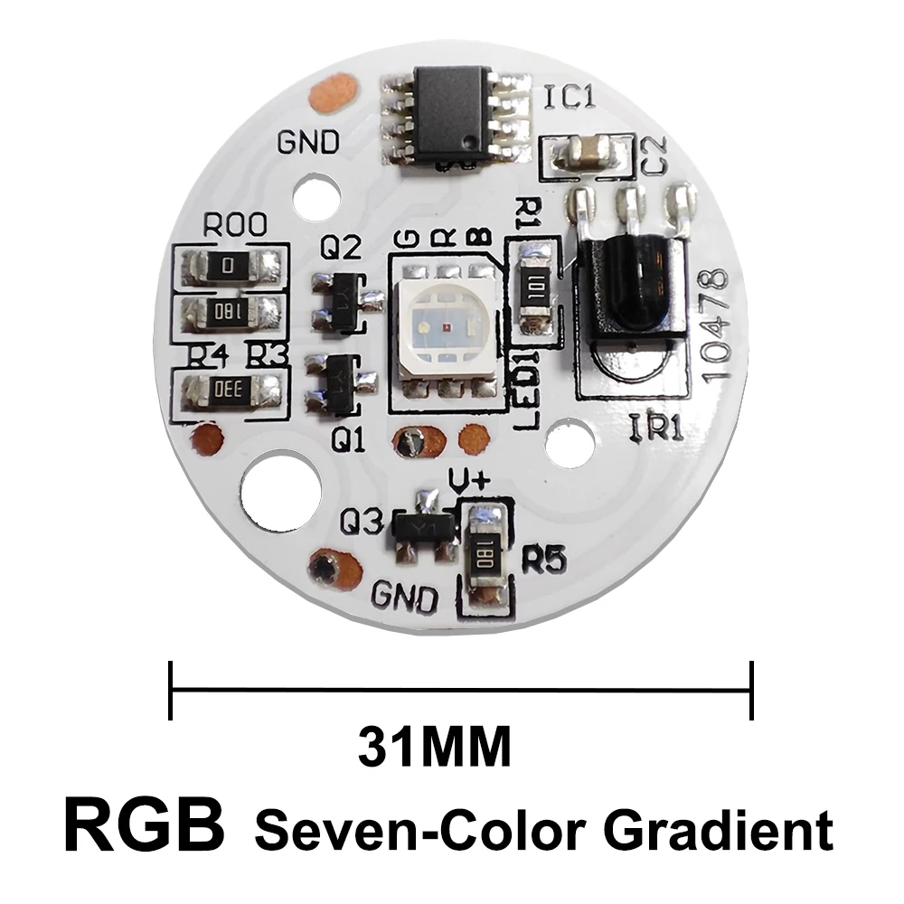 5V Niskonapięciowe diody LED Kolor płytki RGB Płyta lampy 3W Kolorowe gradientowe źródło IR 24-klawiszowy bezprzewodowy zdalny przełącznik włączania/wyłączania