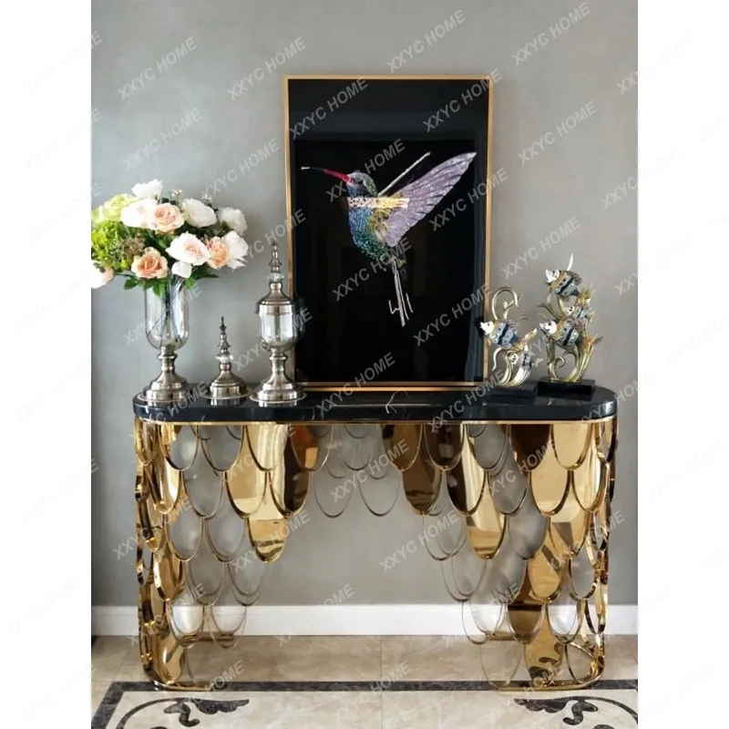 XX New arrive Classic Storage Entryways Table Exquisite Modern Simple Beauty Console Table  Beauty Console Tafel Living Room