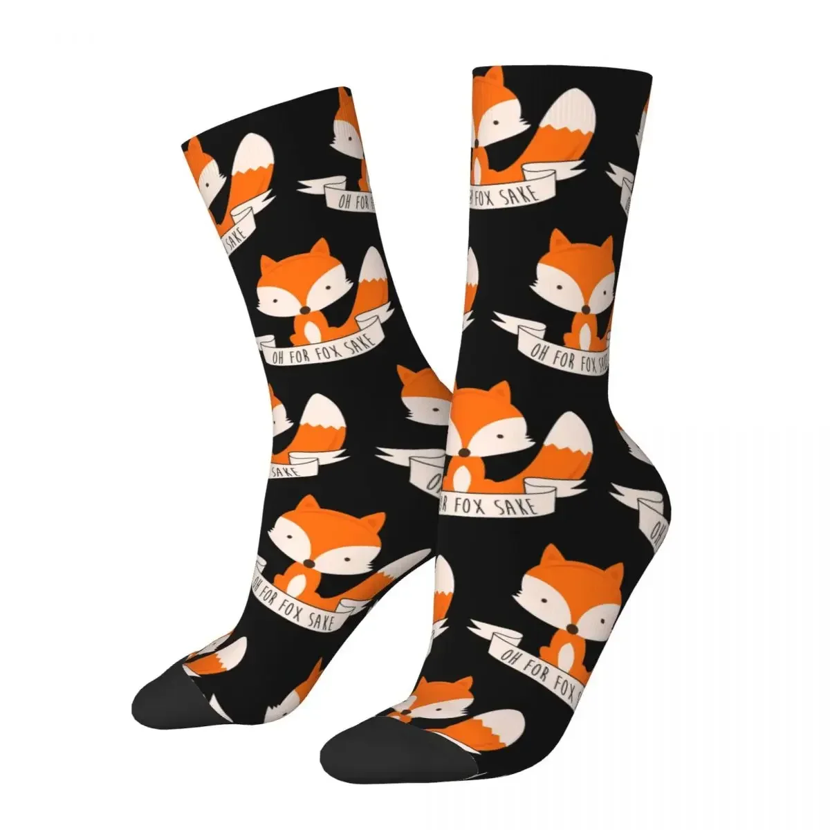 Oh For Fox Sake Socks Harajuku Super Soft Stockings All Season Long Socks Accessories for Unisex Birthday Present