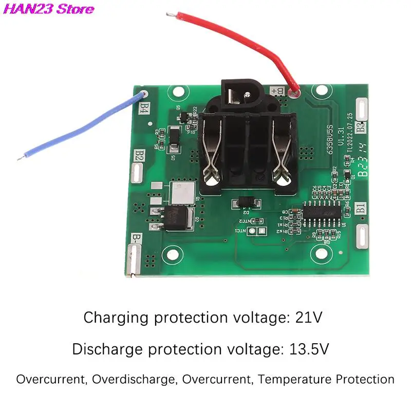 Nowy 1 szt. 21v Bms 5s 20A elektryczna szlifierka kątowa 3.7V ochrona bateria litowo-jonowa płytka drukowana akcesoria do wiertarek do