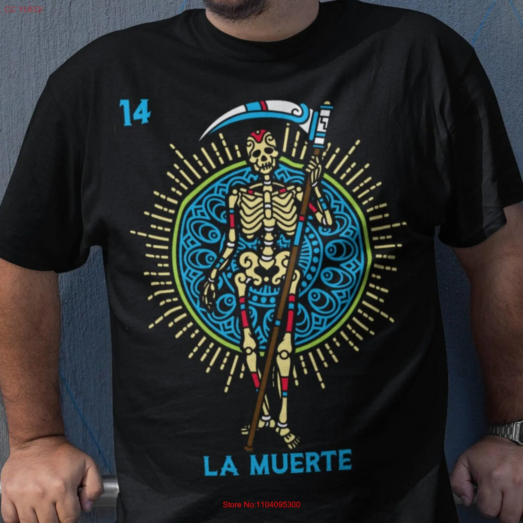 Loteria mexicana mexican t shirt la calavera day of the dead art men clothing long or short sleeves