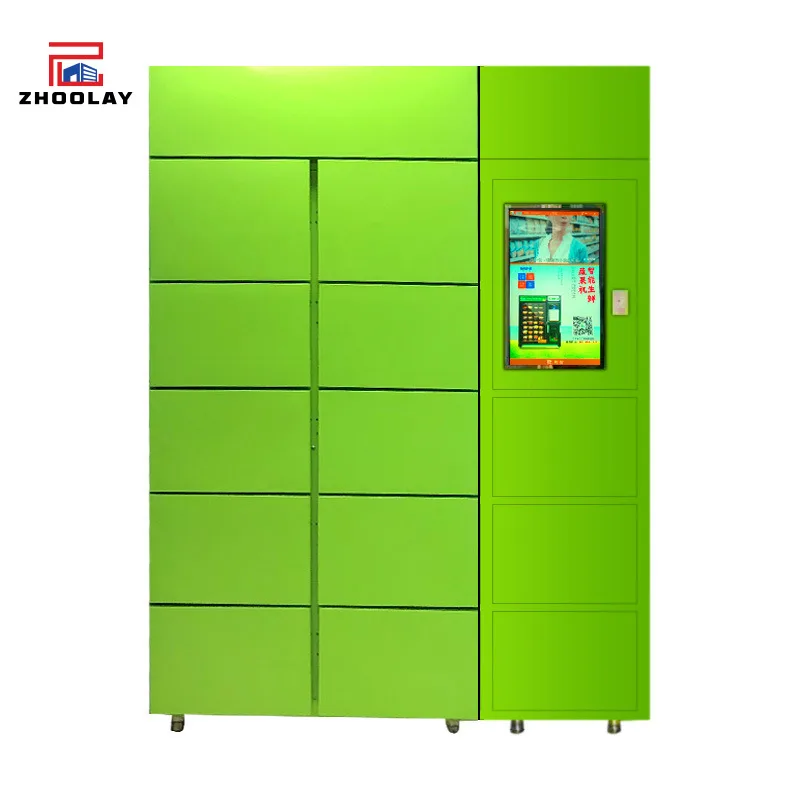 Automatic Vending Machine Grid Refrigeration  Preservation Scanning Code Door Opening Pickup Self Pickup Cabinet