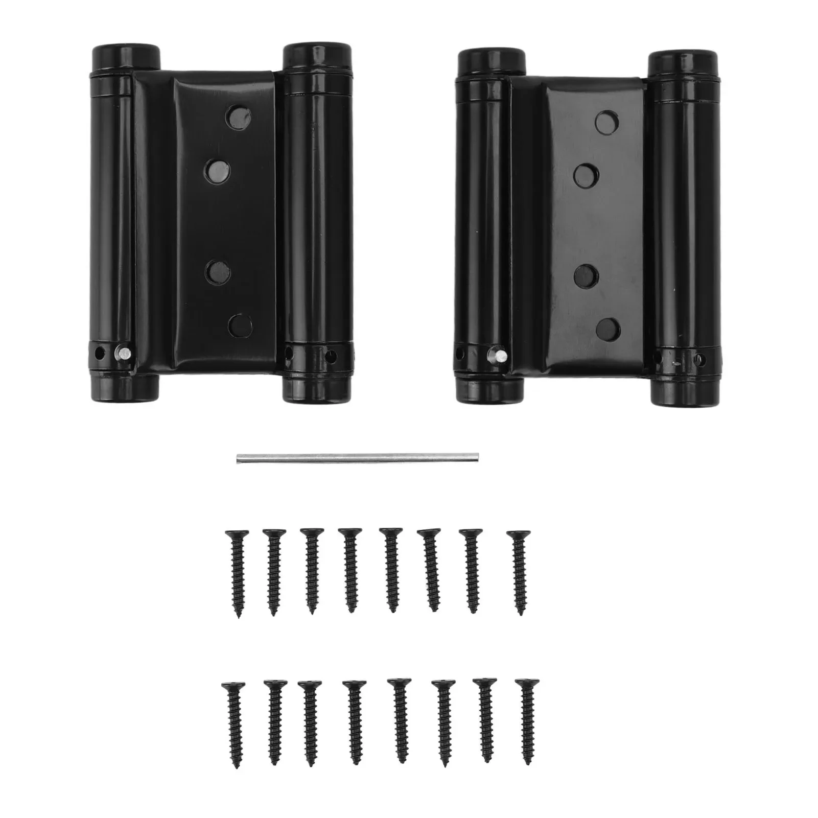 

1 Pair Hinge Black Spring Hinge Double Action Automatic Closing Hardware For Saloon Bar Door Cowboy Door Fence