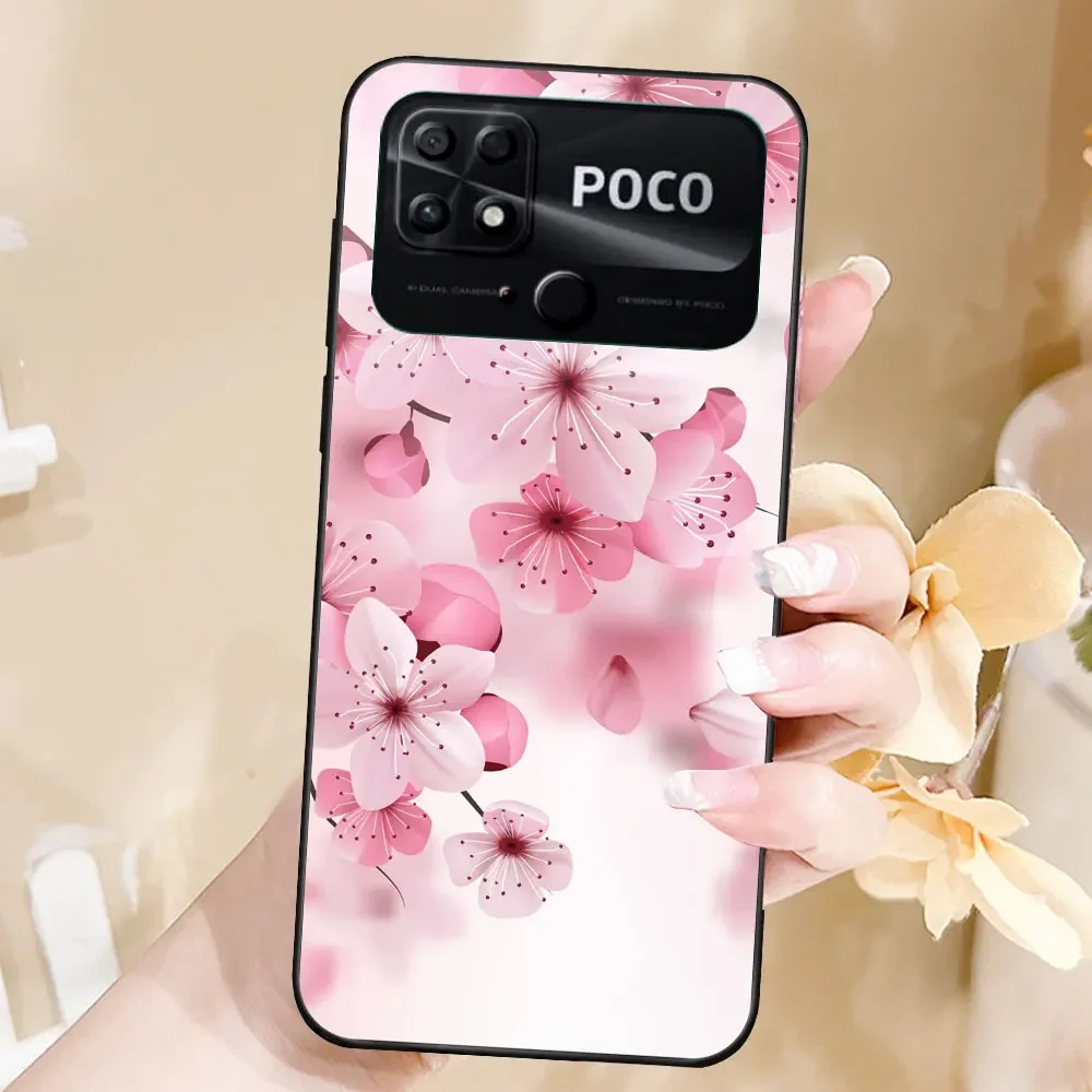 Case For Xiaomi Poco C40 Coque TPU Soft Silicone Fashion Phone Funda For Xiaomi POCO C40 c40 Case Bumper Back Cover Capa Marble