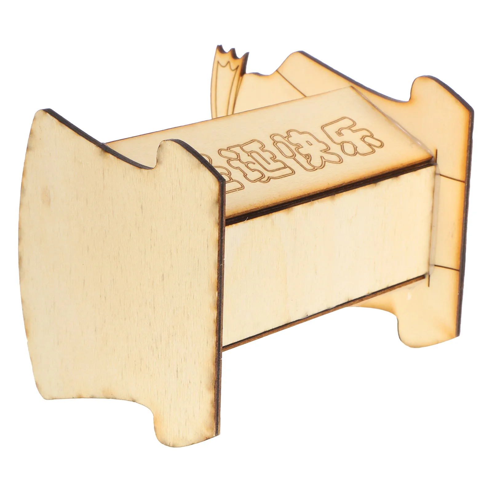 

Wood Carved Nativity Scene Manger Bed Mini Jesus Cradle Natural Solid Wood Christmas Religious Symbol Desktop Decoration