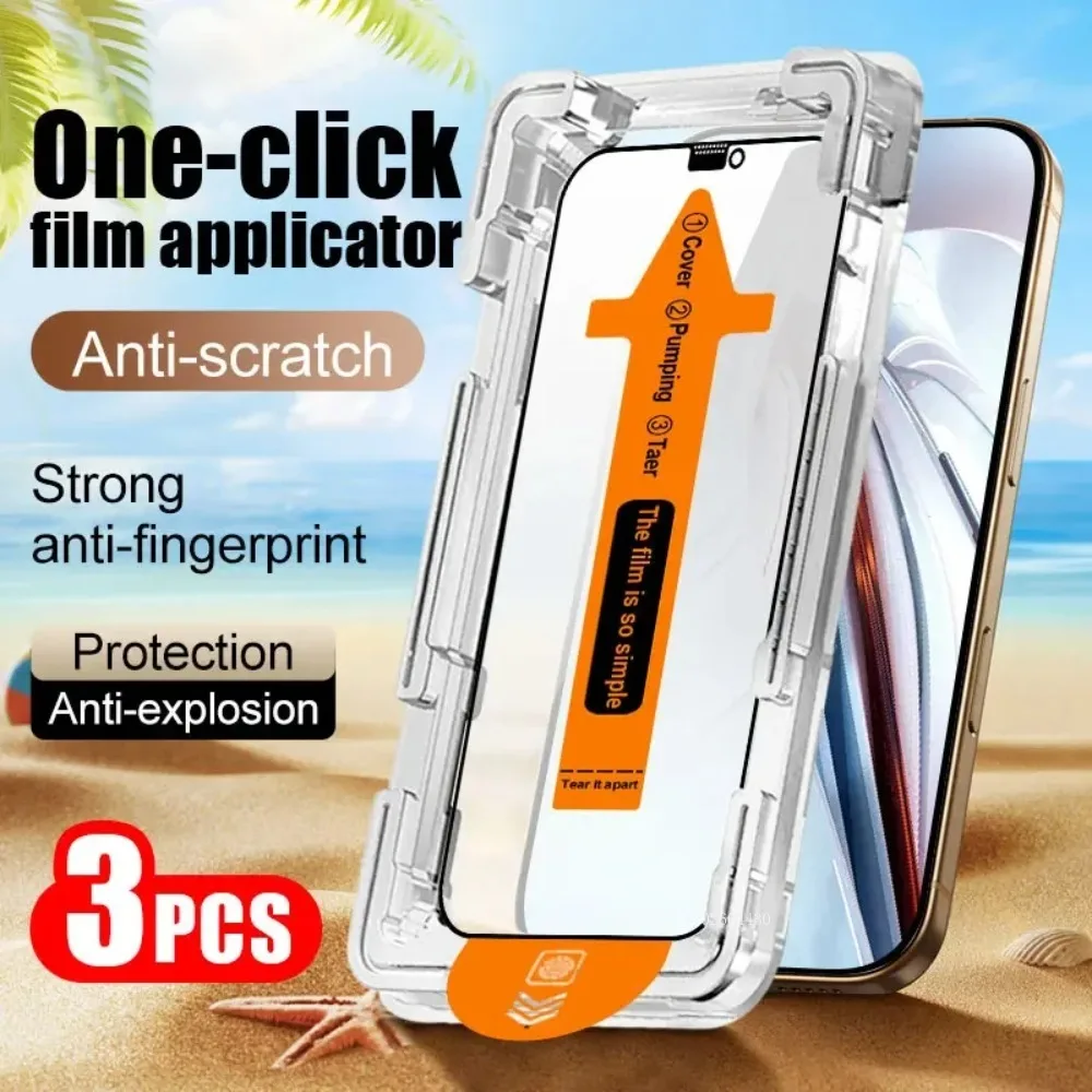 

3PCS Dust Free Installation Glass for OPPO Reno 13 12 FS 11A 13F 10 Pro Plus 5G HD Oleophobic Coating Screen Protector Film