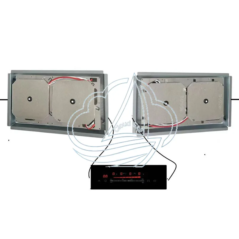 4 Sets Concealed Electromagnetic Infrared Ceramic Cooktop Multi-Head Invisible Design for Home Commercial EU US AU Style