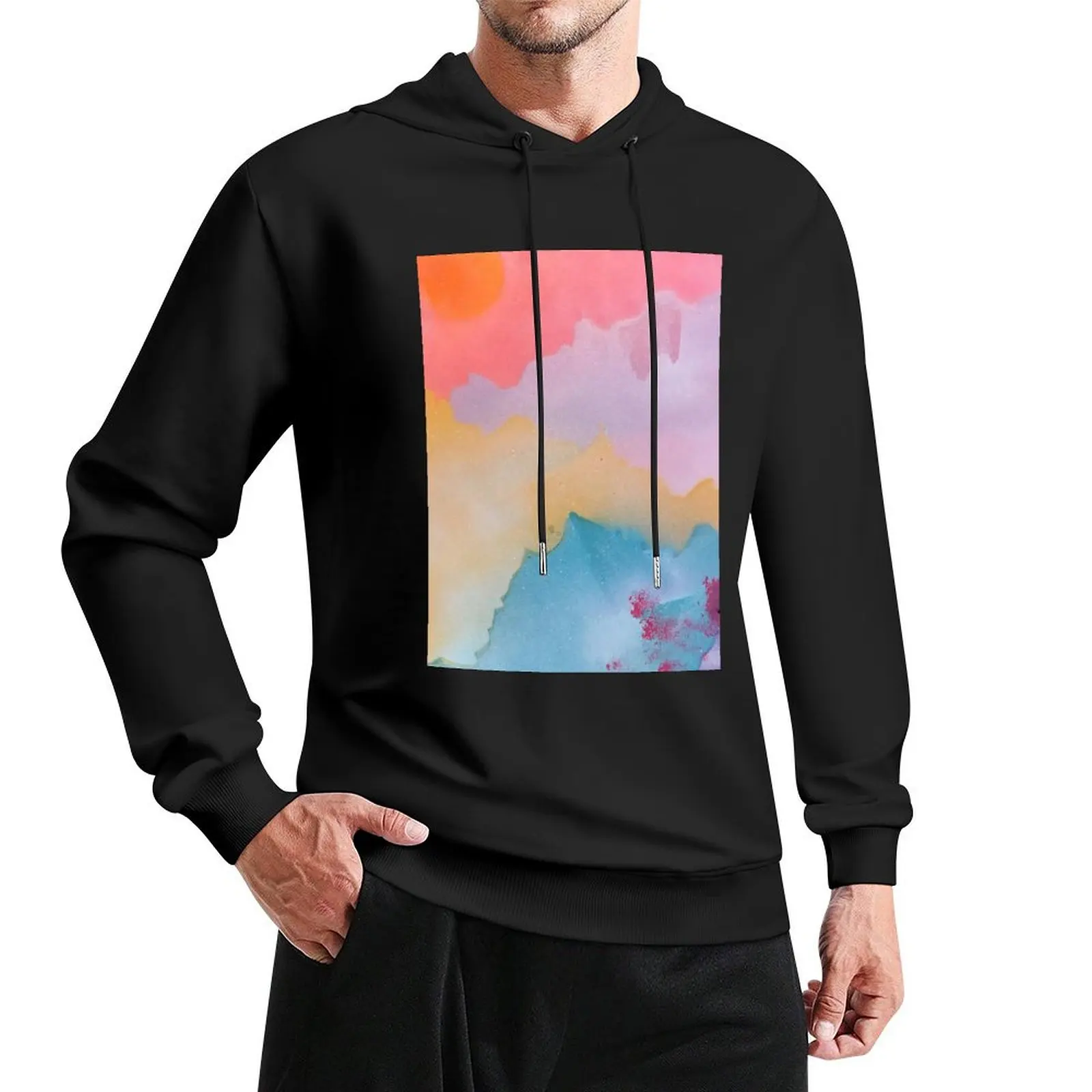 Cherry Blossom Pullover Hoodie men clothing streetwear men men's autumn clothes tracksuit men