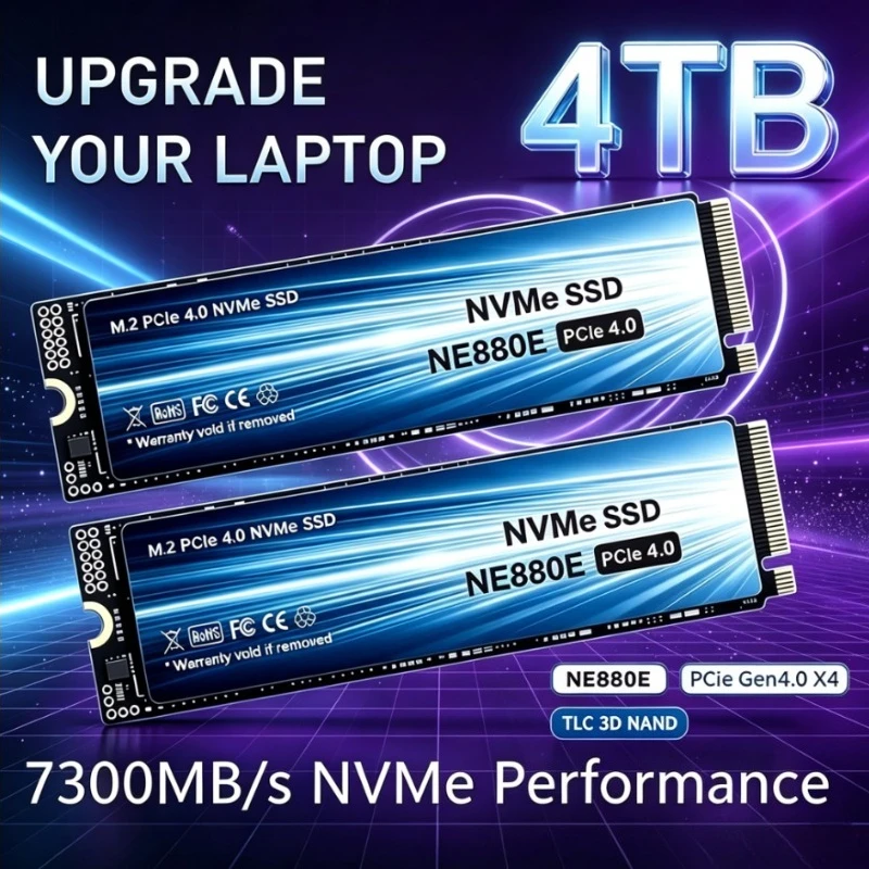 Original M.2 NVMe PCIe 4.0 NE880E SSD 500GB 1TB 2TB 4TB SSD M.2 2242 PCIe Hard Drive Disk Internal Solid State Drive for Laptop