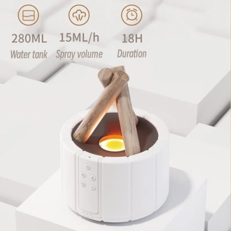 Bonfire Aroma therapie ätherisches Öl Diffusor Fernbedienung USB Ultraschall Luftbe feuchter mit Flammen lampe Home Aroma Diffusor