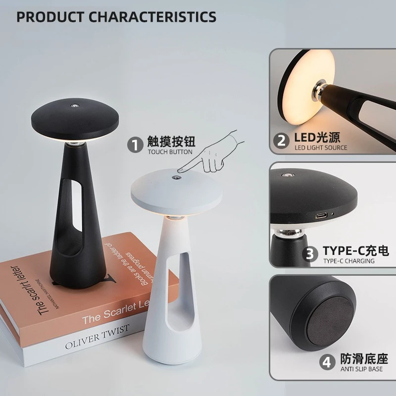 

Rotating Universal Magnetic Suction Flying Saucer Atmosphere Lamp Bedside Light Luxury Intelligent Ornament Decorative Desk Lamp