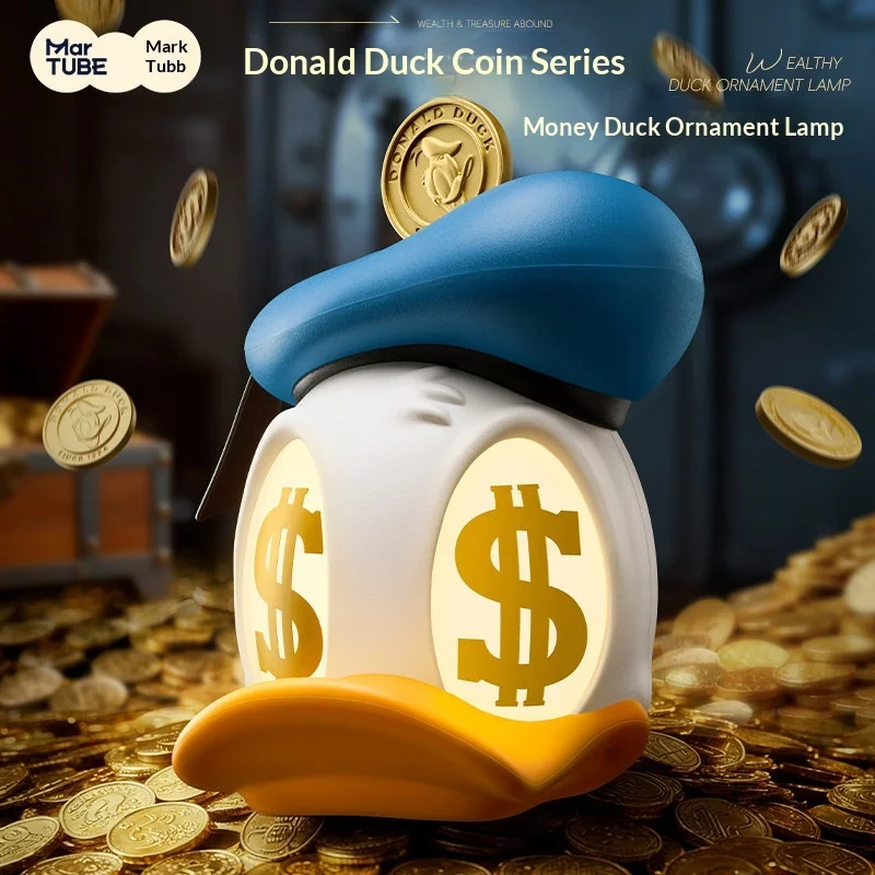 

MarTUBE Disney Дональд Дак Фортуна Утка Монета Серия Орнамент Лампа Симпатичный Ночник Декор Гостиной Подарок На День Рождения