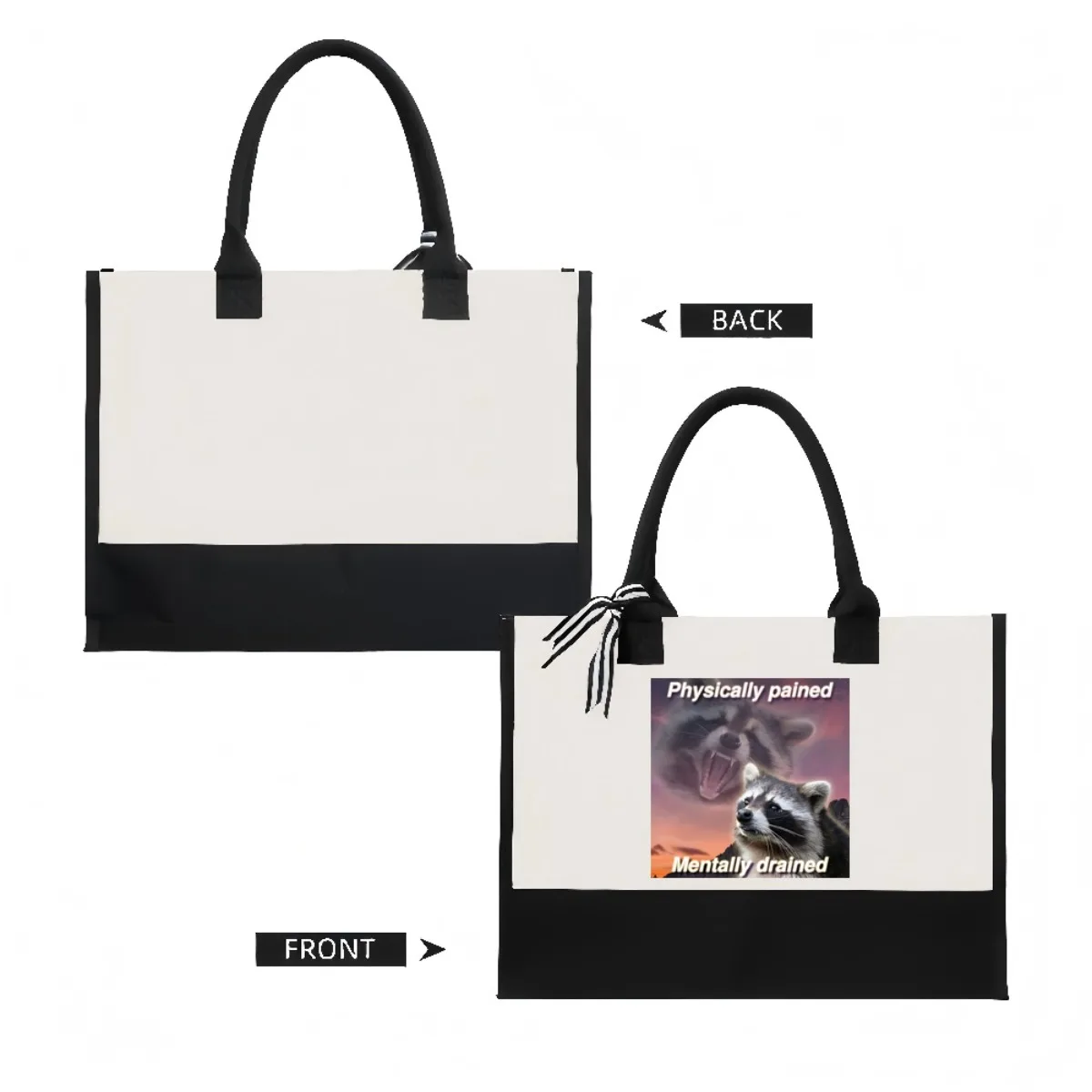 ألم جسديًا عقلياً 2026 وصول جديد موضة ممارسة واسعة قابلة لإعادة الاستخدام حمل حقيبة نمط طباعة 2 طن #2