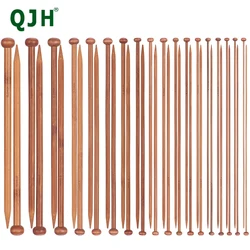 18Pairs Bamboo Knitting Needles Set, Single Pointed Wood Weaving Needles, Sizes 2-10mm, All-Season Sweaters & Blankets Craft Kit
