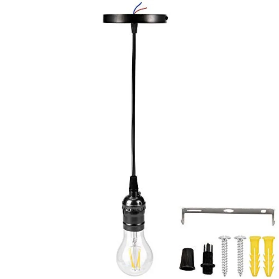 Vintage Edison Bulb Pendant Light Kit