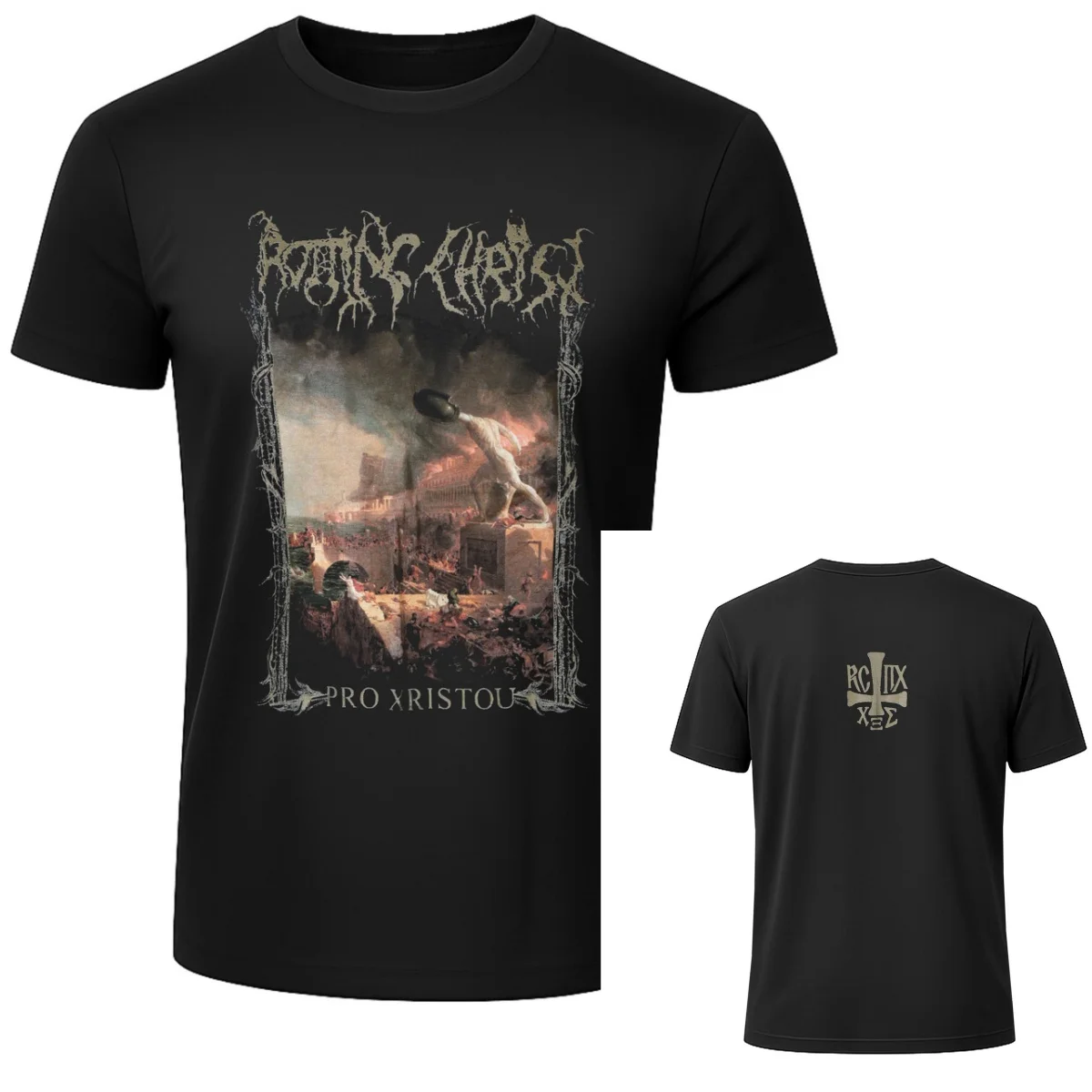 Fit Rotting Christ Graphic Cotton T-shirt Unisex Summer Short Sleeve Fashion Brand Tee Luxury Casual Vintage Tees