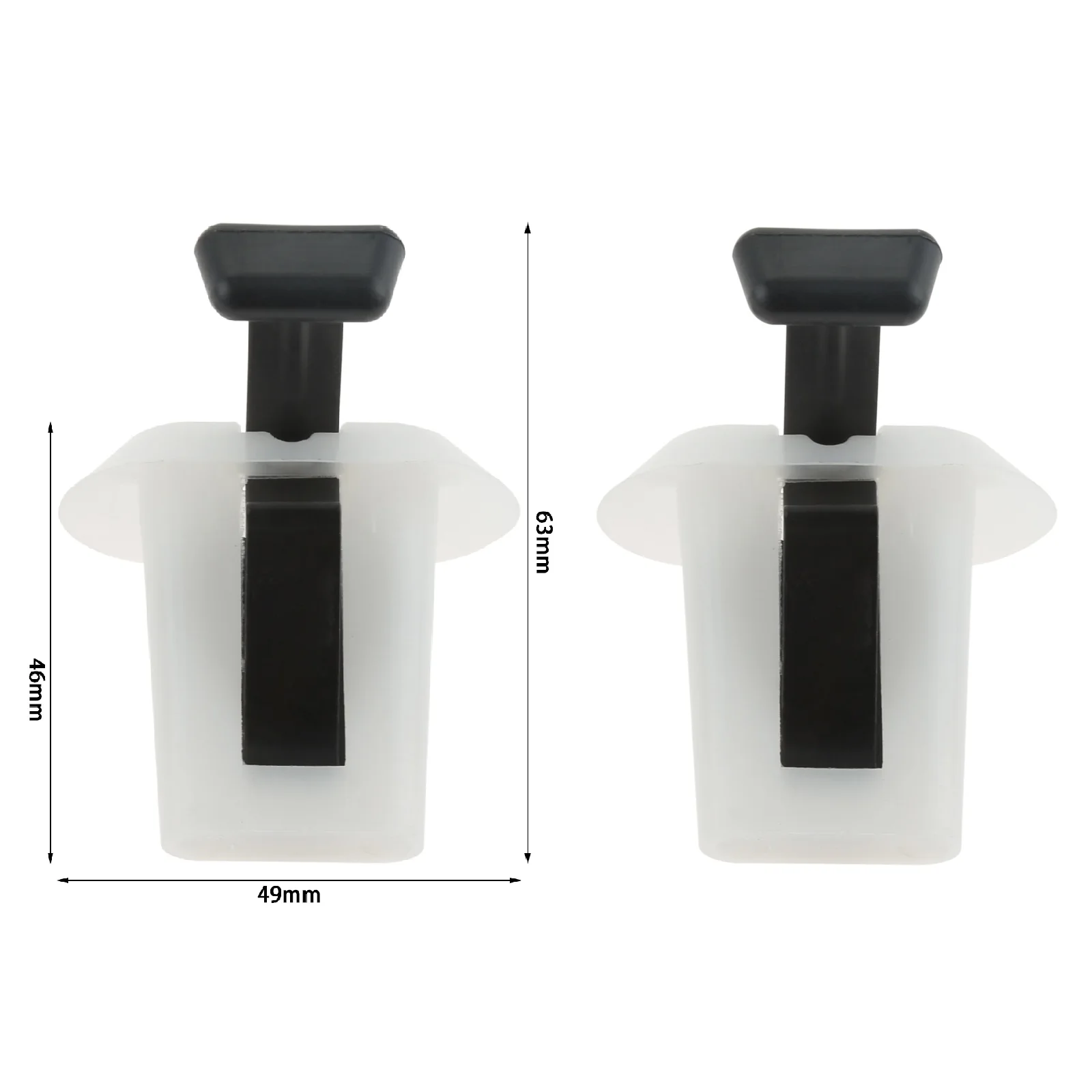 2Pcs Plastic Rear Seat Clips Rear Seat Cushion Pad Buckle Clip for Hyundai Solaris Santa Fe Tucson Sonata Accent Kia Universal