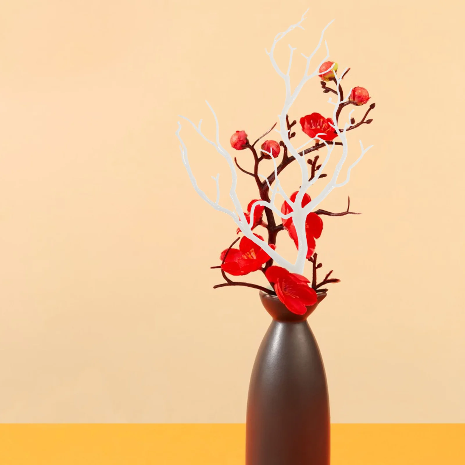 

4 Pcs Simulated Plant Antler Jewelry DIY Decor Dried Tree Branches for Decorating Decorations Antlers Plastic Artificial
