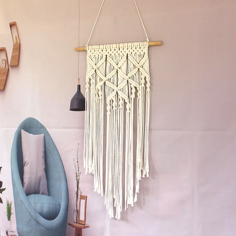 

Nordic Creative Weaving Tapestry Tassel Pendant Home Background Wall Decoration