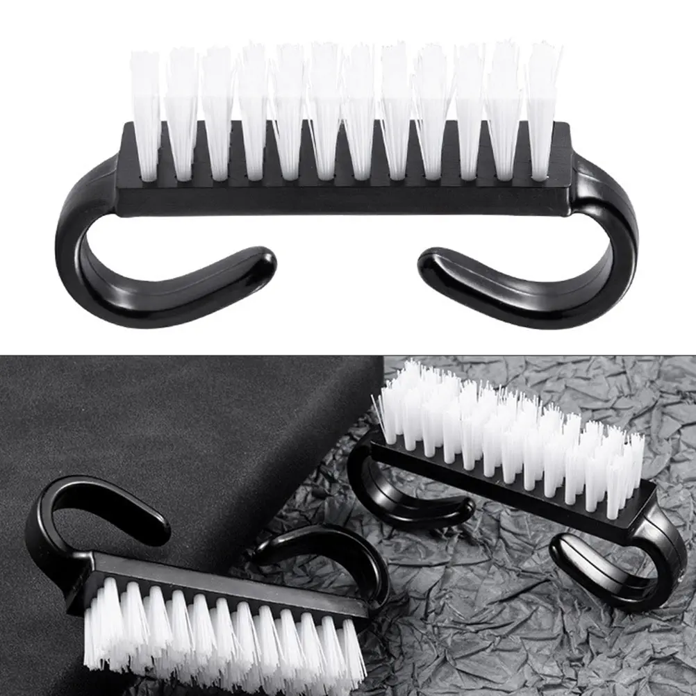 

10 pcs Black Brush Art Tool Durable Manicure Fingernail Cleaner Home Home Nail Nail Scrub Brushes Salon Brushes