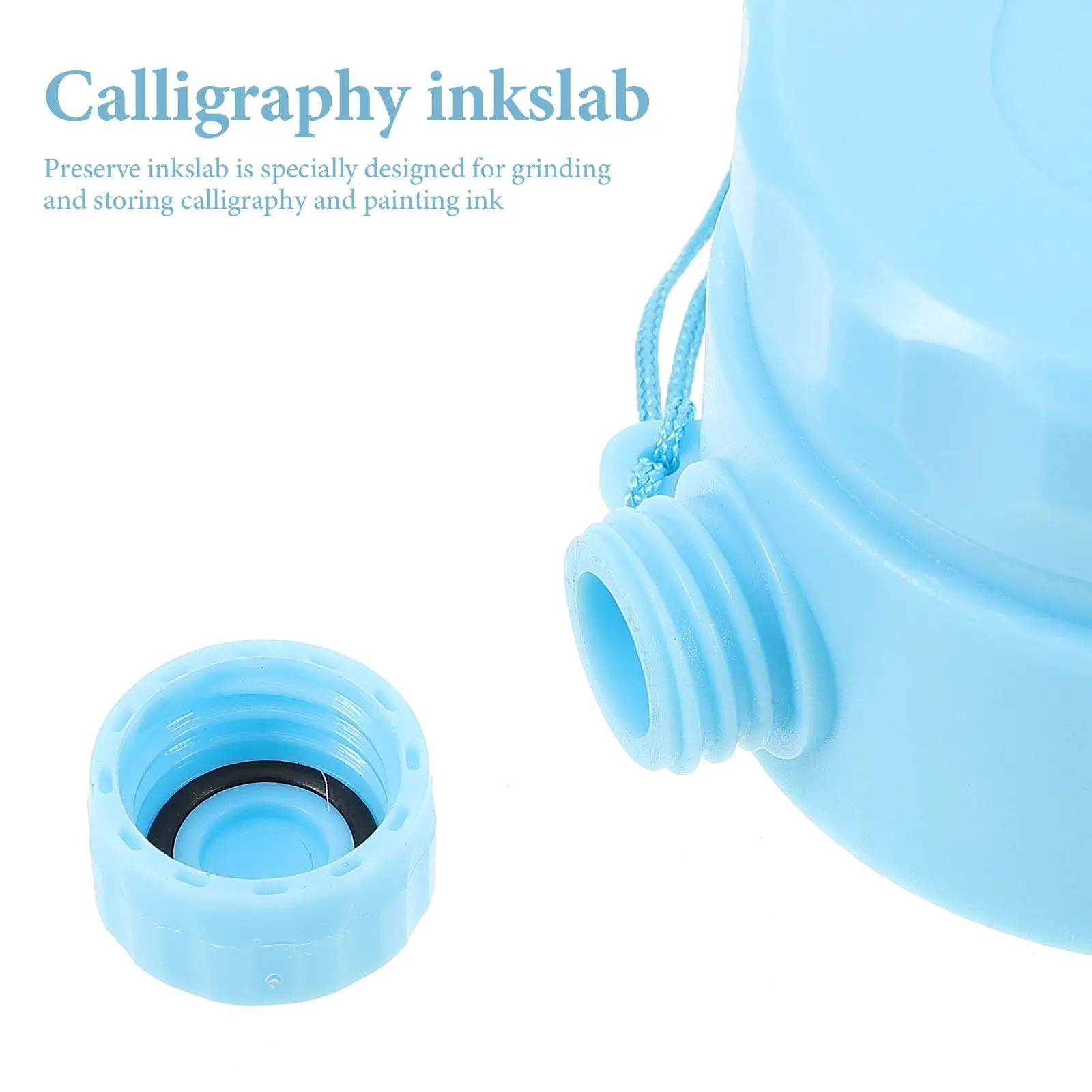 Calligraphy Painting Ink Grinding Chinese Halloween Christmas New Year Ink Grinding Stone Calligraphy Ink Stone Ink Slab Plastic