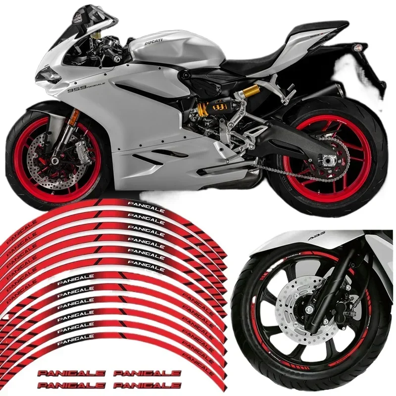 

Запчасти для мотоциклов DUCATI PANIGALE 959 899 1299 V2 V4, контурное колесо, декоративная переводная наклейка-4