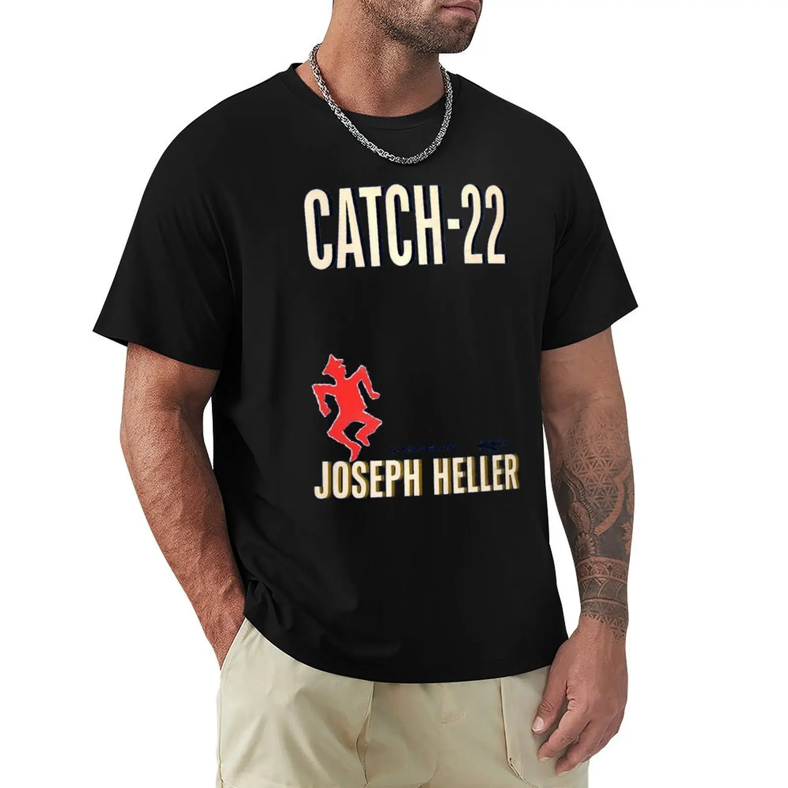 Catch-22 Cover T-Shirt Basic Simple Design Short Sleeve Shirt