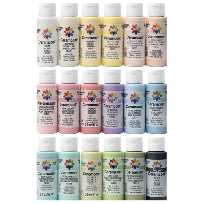 Acrylic Pigment Aromatherapy Plaster Matte Luster Drawing Paint DIY Ceramic Painting Graffiti Artifact Painting Dyeing Materials