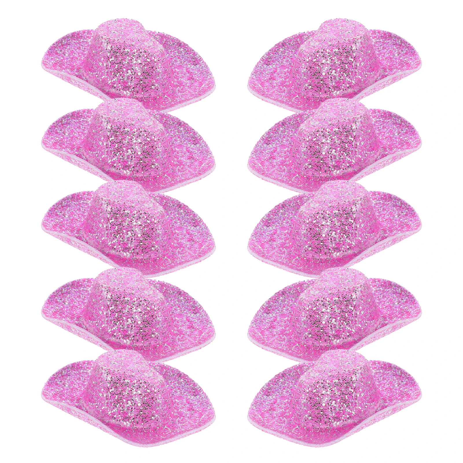 Petit chapeau de Cowboy ornement, 10 pièces, chapeaux miniatures mignons pour boissons, bricolage, fabrication de bijoux, sac, charme, acents décoratifs muraux de salle