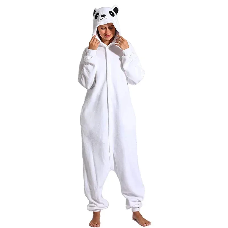 Oso Polar Kigurumi Pijamas de dibujos animados Onesies para adultos Pijamas mujeres Animal disfraz blanco hombres Cosplay pijama fiesta de Halloween