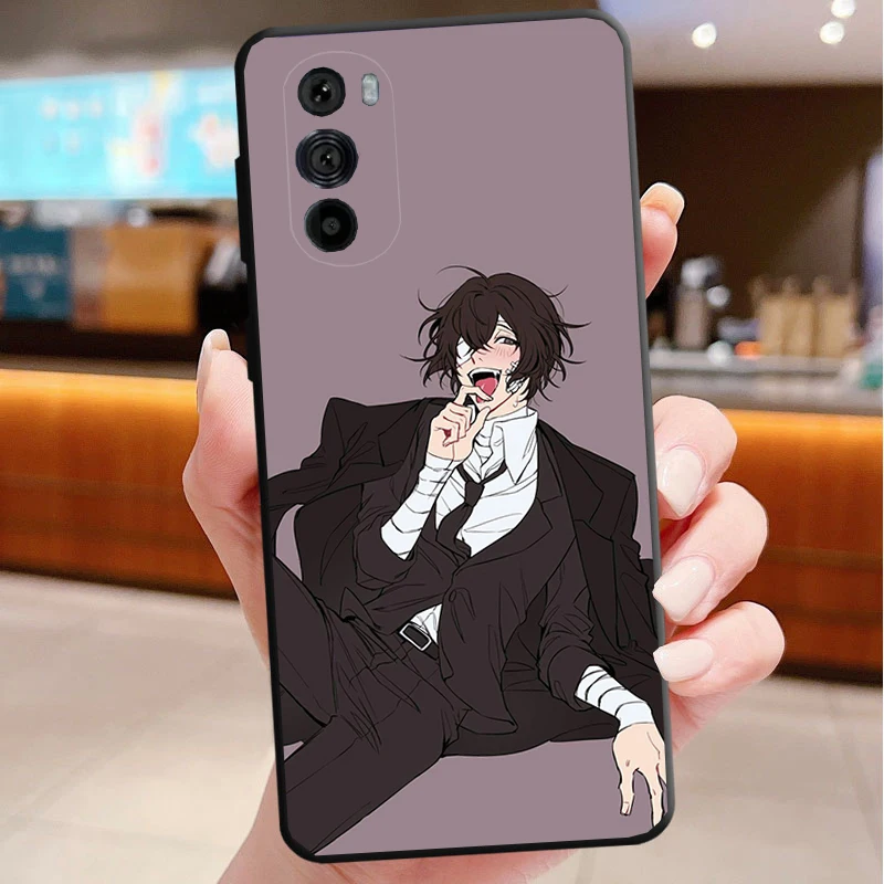 حافظة هاتف لهاتف موتورولا إيدج 50 40 برو 60 50 40 30 Ultra Neo Fusion Moto G85 G72 G53 G54 G84 G13 G32 Bungou Stray Dogs Dazai