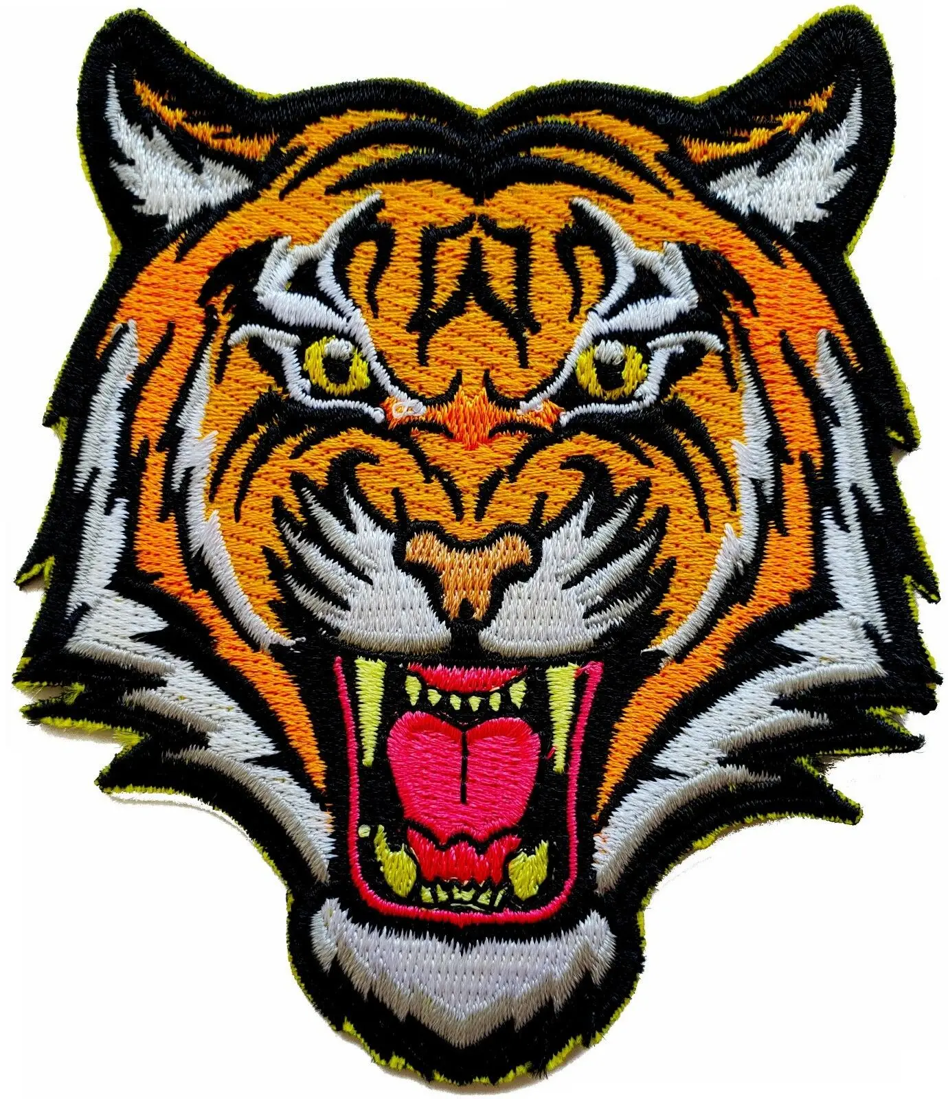 

3 INCH BENGAL ANGRY TIGER iron-on embroidered PATCH ≈ 6.5*7.5cm