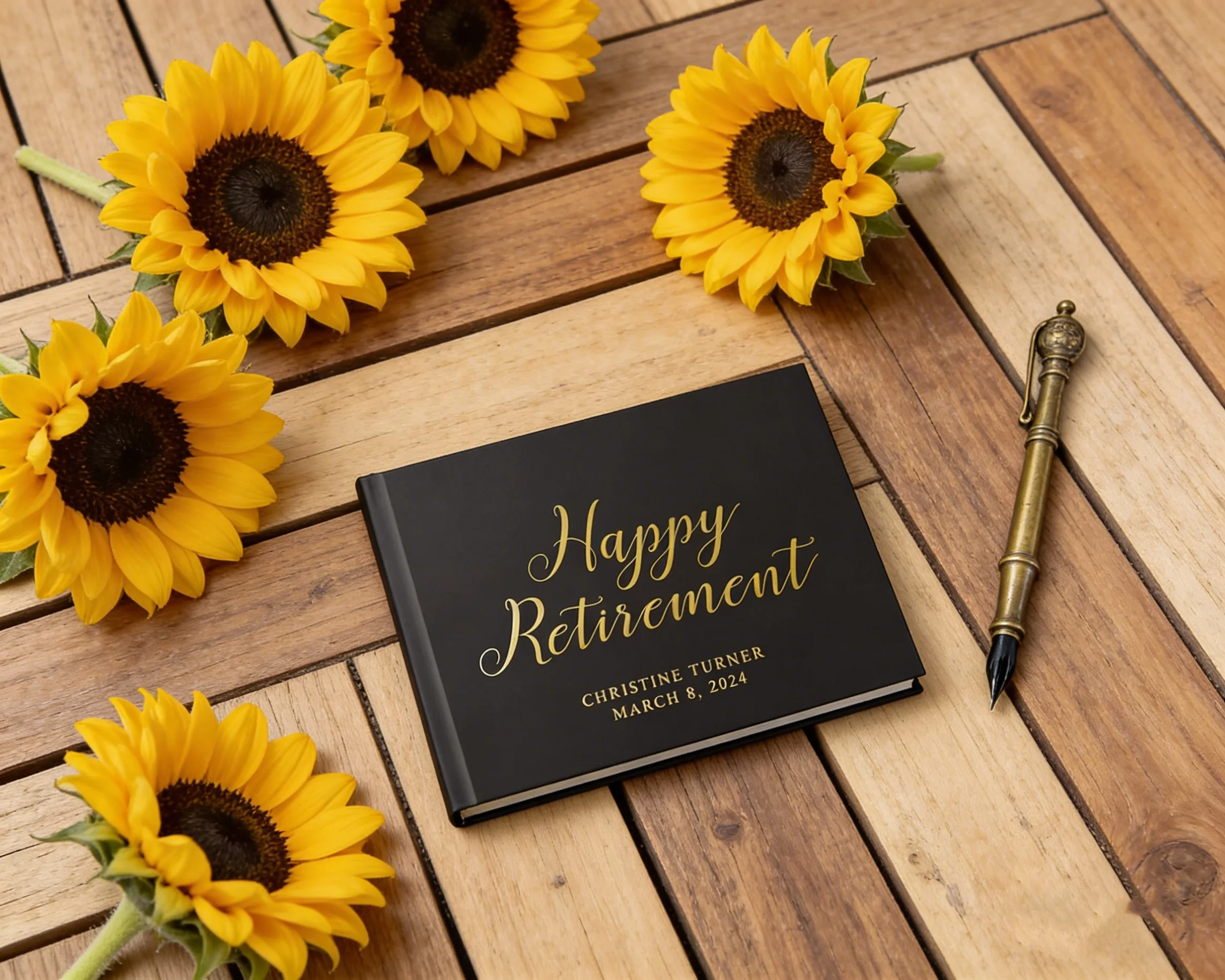retirement-gift-guest-book-personalized-well-wishes-album-elegant-leaving-party-sign-in-book-for-him-or-her