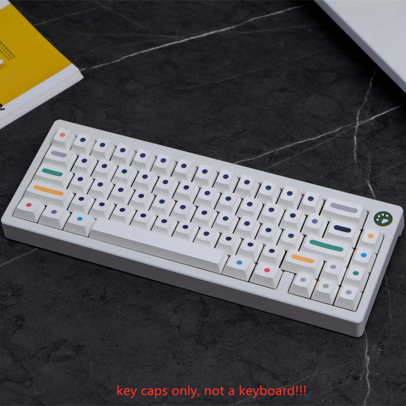 【GB品】自作キーボード Atlas ＋ GMK Dots セット（オーソリニア 133 Keys/set Clone GMK Dots Keycaps PBT Dye Subbed Key Caps Cherry