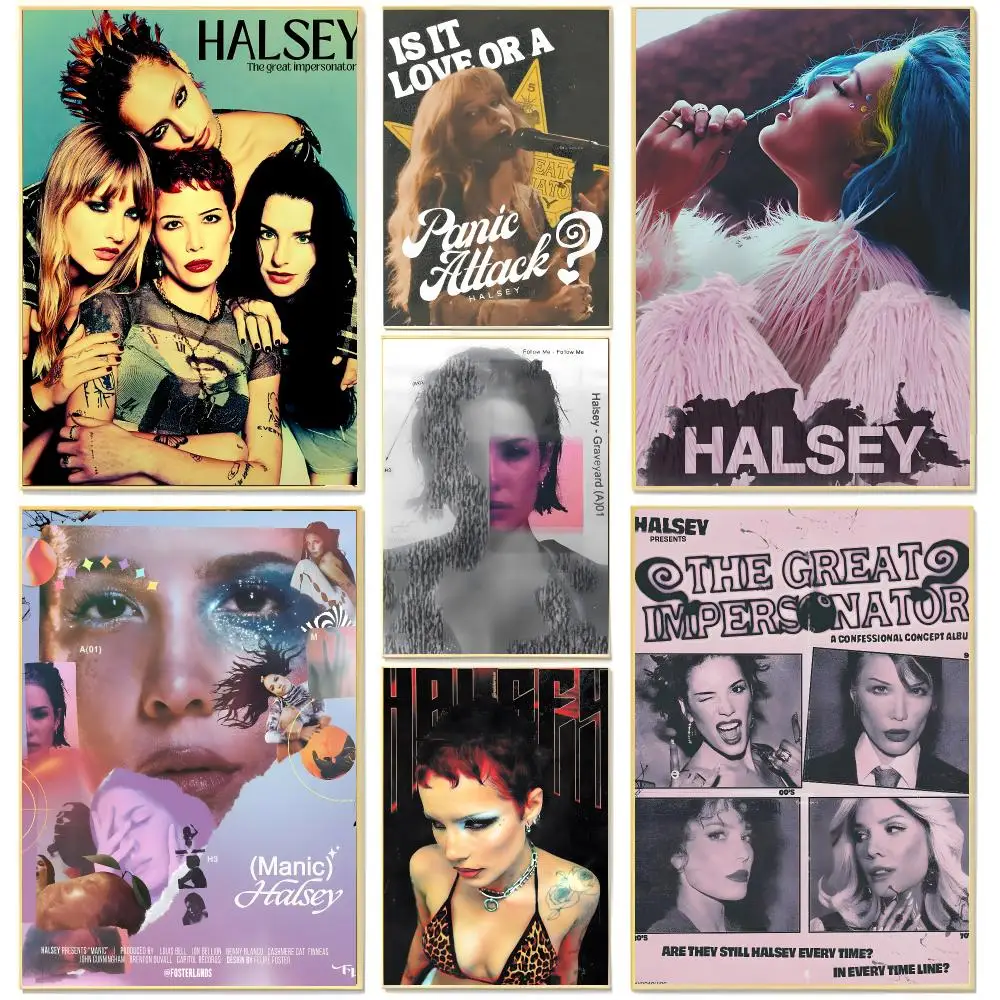alternativepop singer H-Halsey Poster Living Room Bedroom Decorative Print Unframed Decor