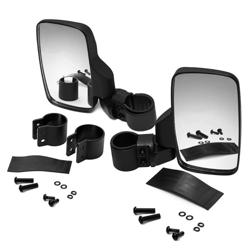 

Durable UTV Side ViewMirrors RearviewMirrors Adjustable for 1.75" 2" Roll Bars