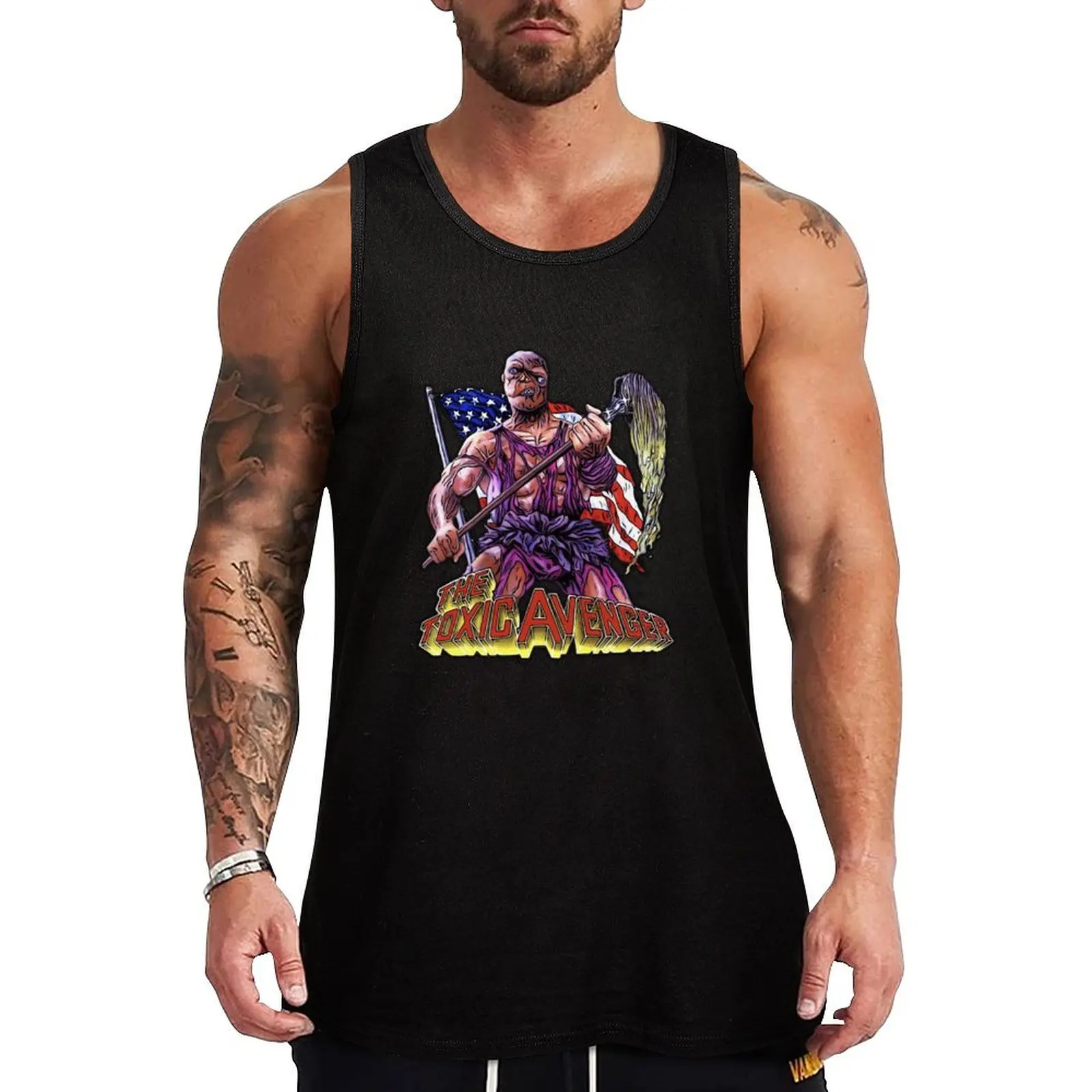 

The Toxic Avenger Tank Top Men's gym t-shirts male top t-shirt Men's