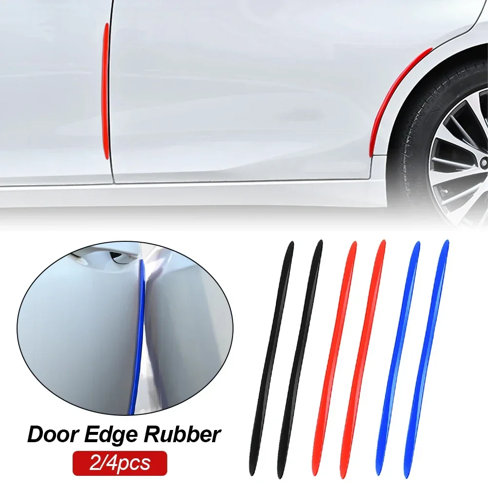 2/4Pcs 40cm Car Wheel Eyebrow Rearview Mirror Rubber Protector Door Edge Scratch Sticker Bumper Protection Guard Trim Strips