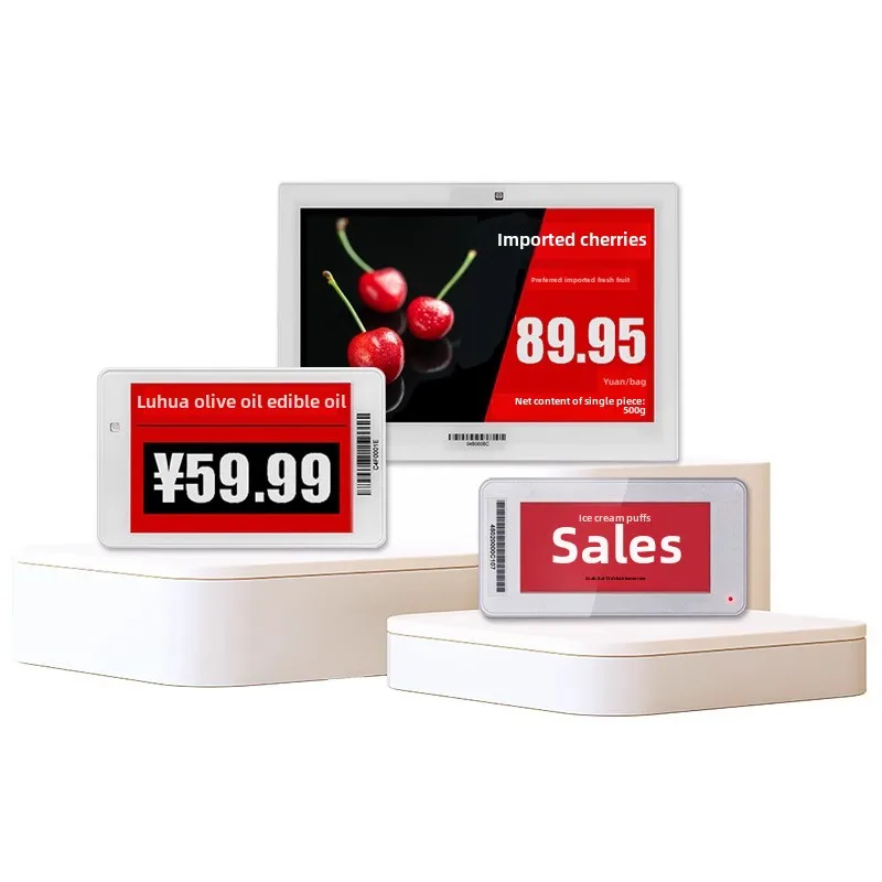 Держатели этикеток. Цифровые пустые этикетки, цена выпускной бирки Bluetooth для сотового телефона, интеллектуальная электронная смена цены Wi-Fi. Экран с чернилами E.