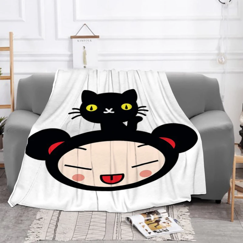 

Pucca Children's Blanket Sofa Winter Fluffy Soft Blankets & Throws Furry Machine Washable Throw Bed Baby Fleece Beds Custom Nap